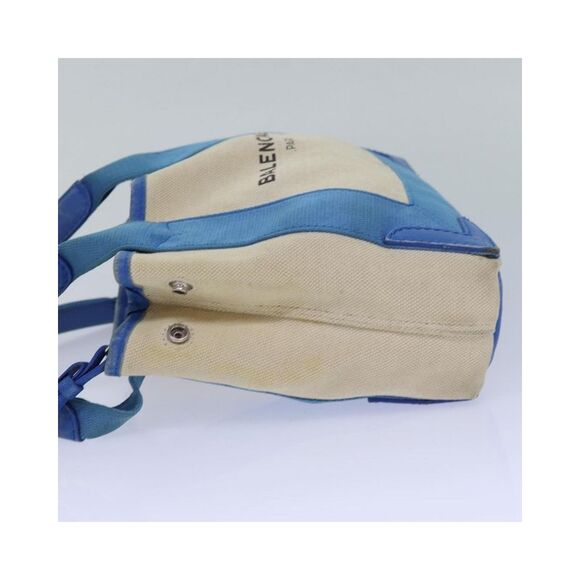 Pre Loved Balenciaga Everyday Tote XS Canvas Tote Bag Women Beige Handbags - Picture 4 of 8